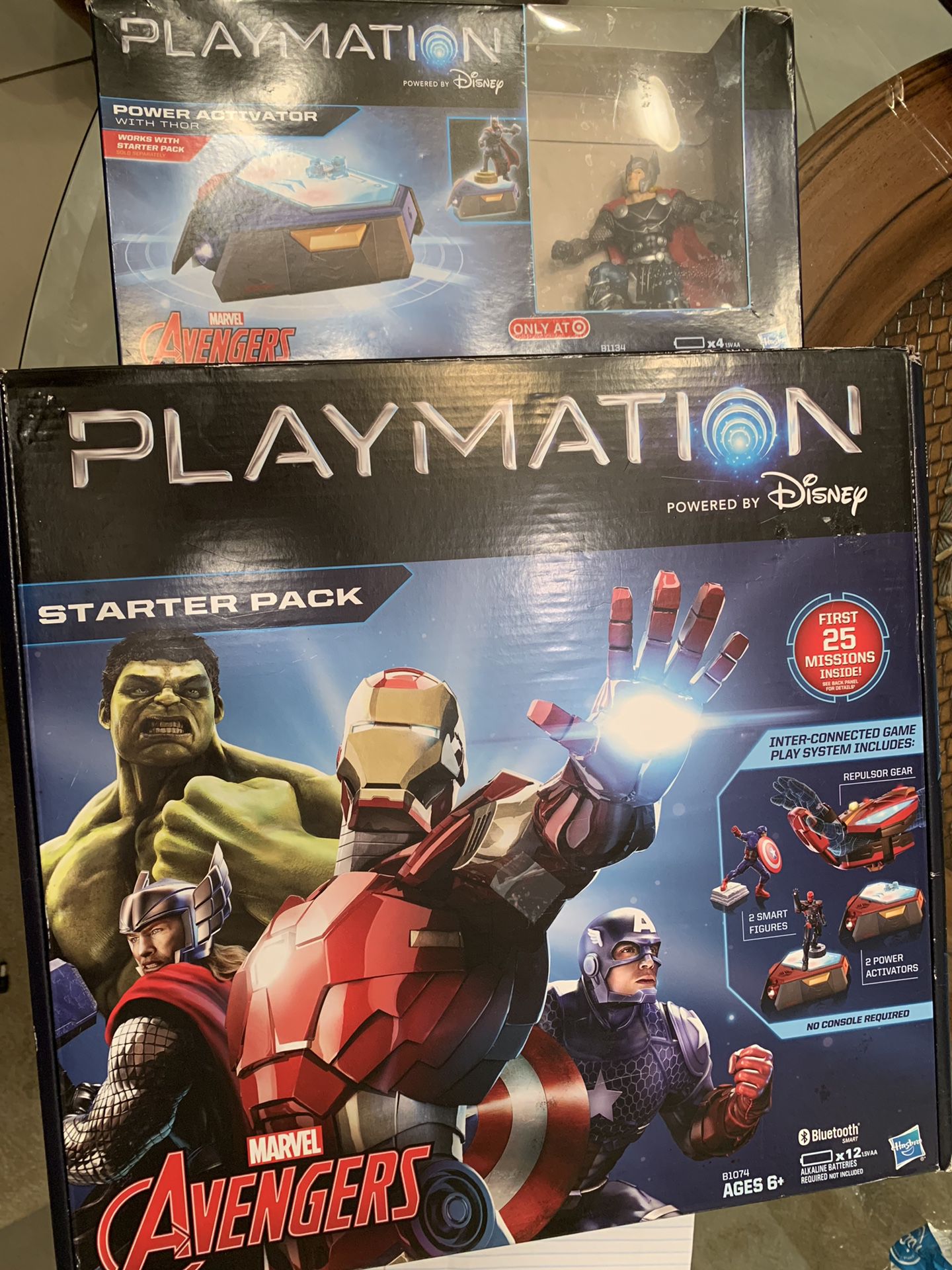 Playmation Disney Avengers toys starter and Thor units