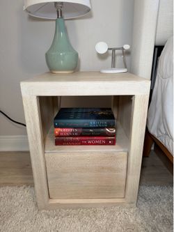 Pottery Barn Cayman Charging Nightstand (16") with built in Power Outlet