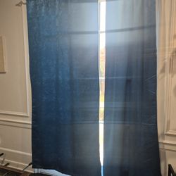 Teal Curtains 8 Panels