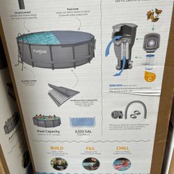 Funsicle 15ft Round Oasis Pool