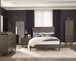 SALE!!! Queen 4PC set includes: Mirror, Dresser, Nightstand, Bed Frame! Same day/Next day delivery and assemble services available.