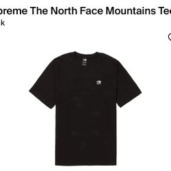 Supreme The North Face Mountains Tee Black 