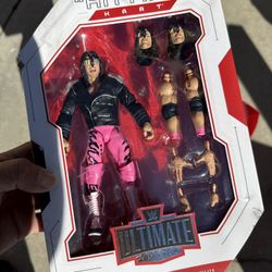 WWE Wrestling Mattel Ultimate Edition Greatest Hits Series Bret Hart Figure New 