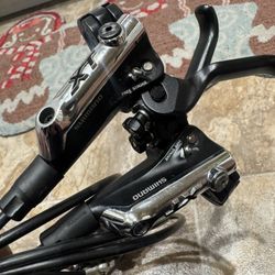 Shimano XT BR-M785 Polished Silver Hydraulic Disc Brakeset