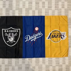 Raiders/ Dodgers/ Lakers 3’ X 5’ Polyester Flag