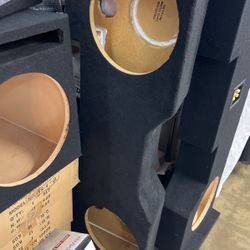Subwoofer Box Chevy Silverado Crew Cab 2014-2018 Dual 12”