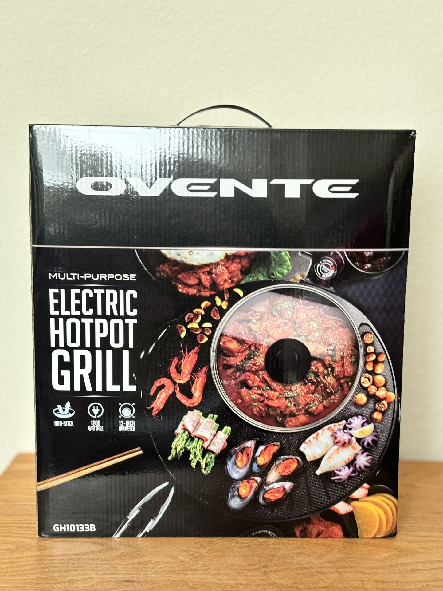 Ovente Multi-Purpose Electric Hotpot Grill