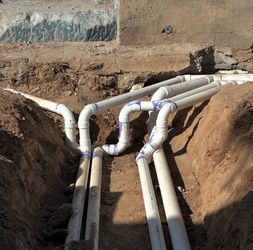 Pool inground pvc pipe