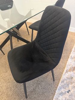 Black Chairs - Set of 4