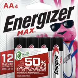 AA Batteries Energizer MAX AA Batteries, Double A, Alkaline Batteries, 8 Pack