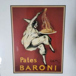 Framed Vintage advertisement of Pates Baroni, 1921 by Leonetto Cappiello