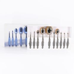 ARTIS Elite Collection Smoke finish 10 Oval Linear Circle Brush Set 