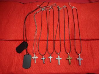 7 pc Cross & Dog-tag Bundle