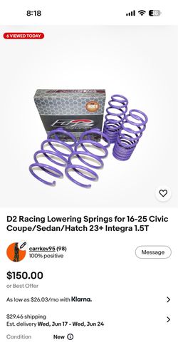 D2 lowering springs