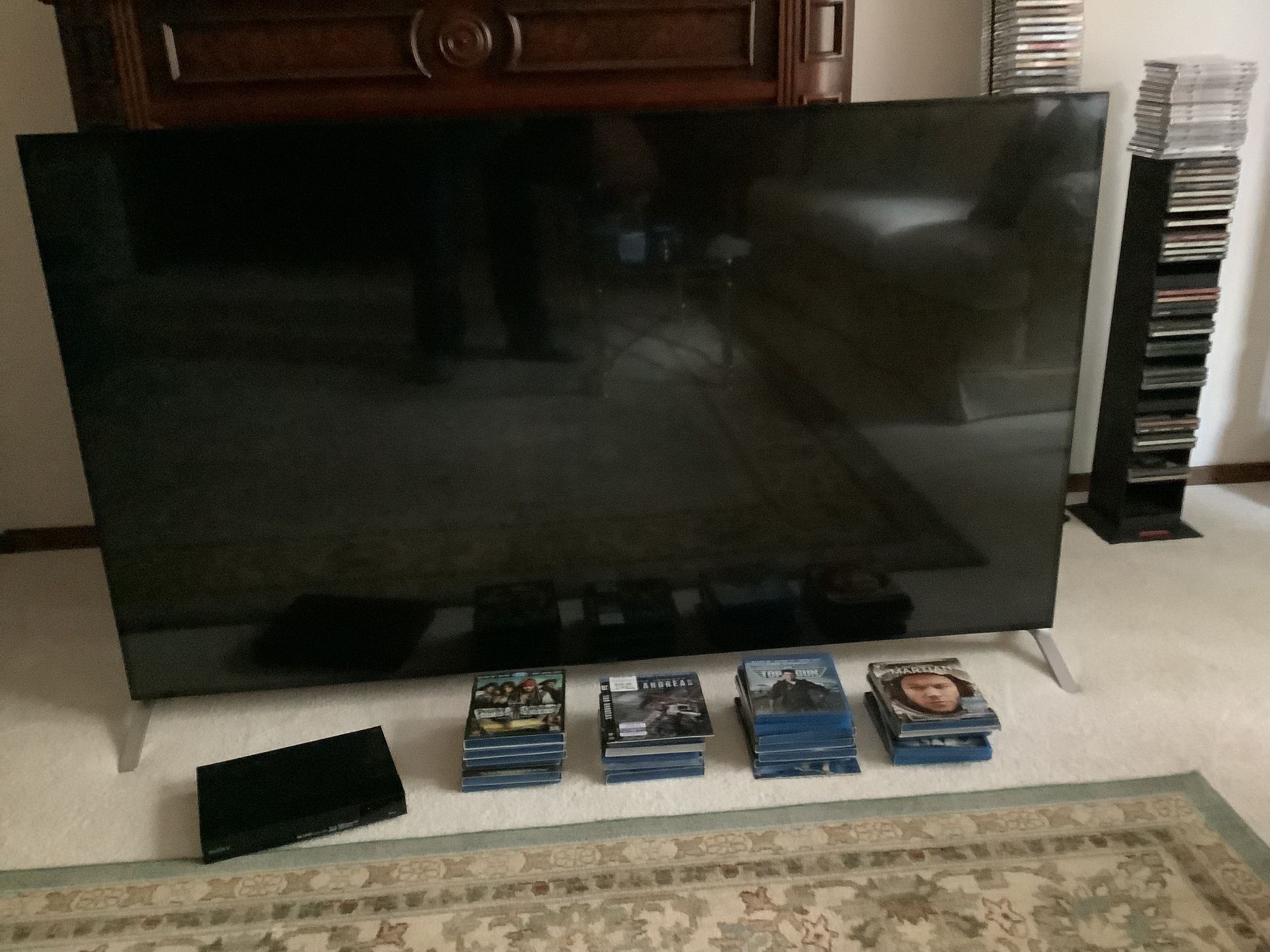 Sony 65” Bravia 4K, 3D Television W/ Sony Upscaling 4K, 3D Player and 21 3D DVD’s.