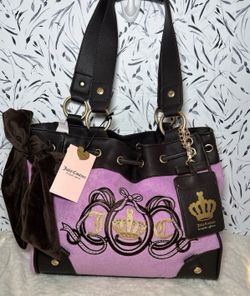 NWT Juicy Couture Lovers Club Daydreamer Tote Purple Violet Tulle