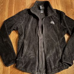 NORTH FACE BLACK FLEECE JACKET WOMENS XS