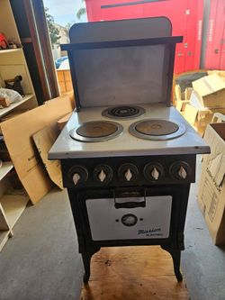 Vintage 1920s/1930s Marion Electric Stove Range - Beautiful Enamel & Cast Iron (SoCal)