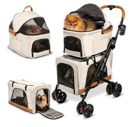 Double pet stroller