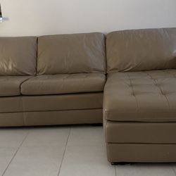 Leather Sectional 