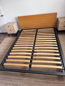 CB2 Queen bed frame