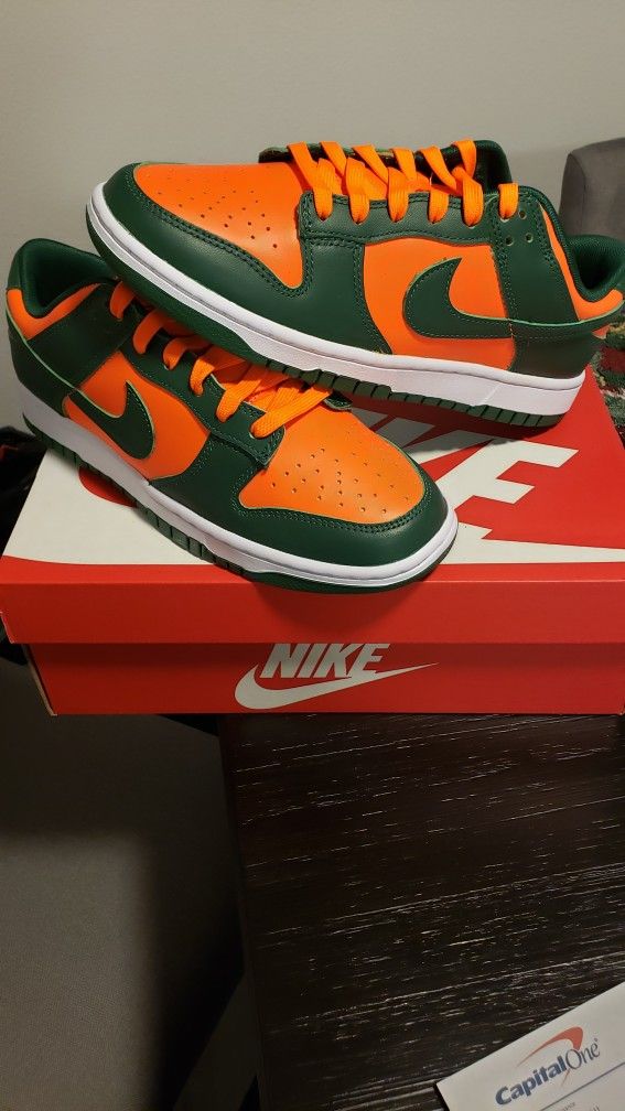 Nike Dunk Low Miami Hurricanes