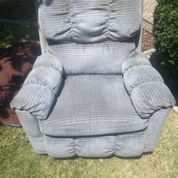 Small Comfortable Blue Couch