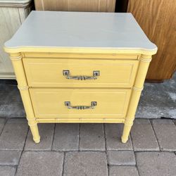 Faux Bamboo Night Stand 