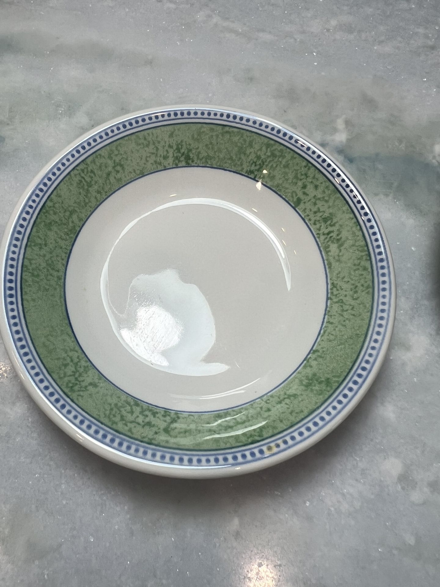 (2) Johnson Brothers Jardiniere Green Fruit Dessert Bowl 278933