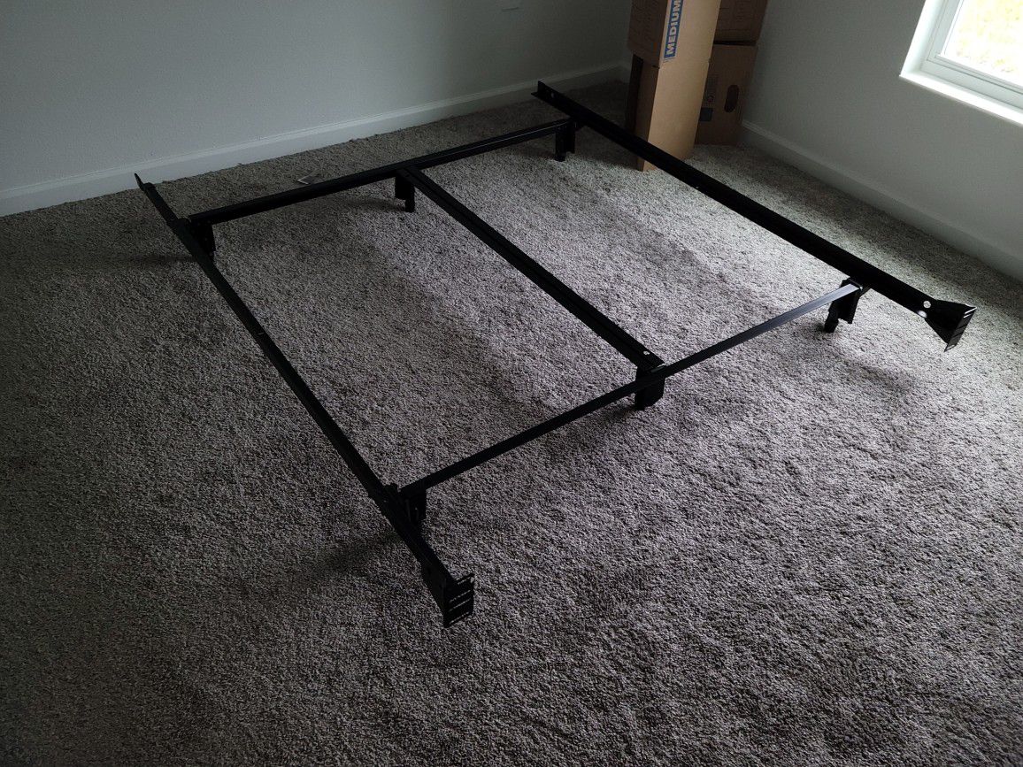 Queen Size TempurPedic metal bed frame 