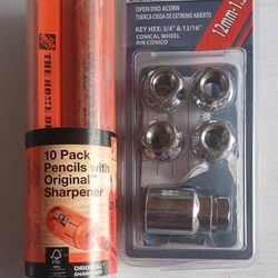 12 Pack Pencils And Wheel Locks