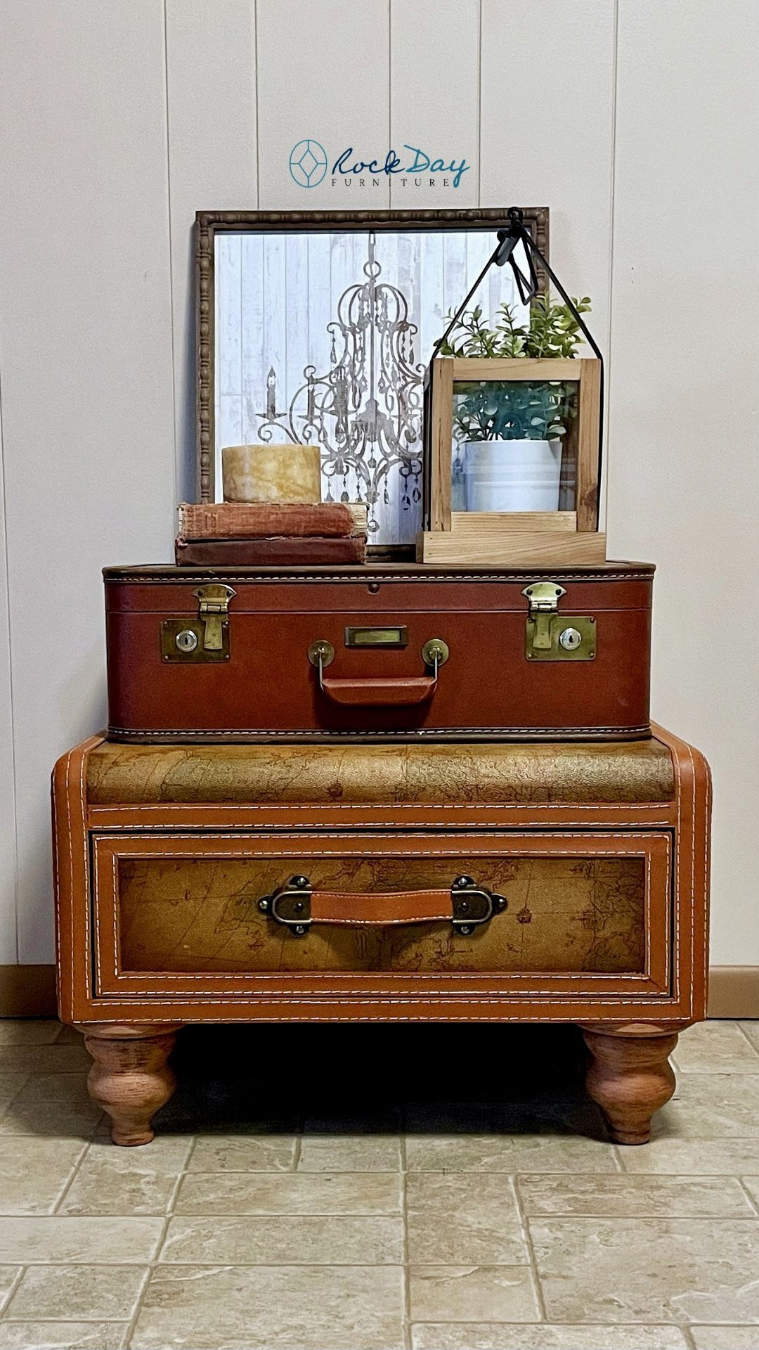 Suitcase End Table