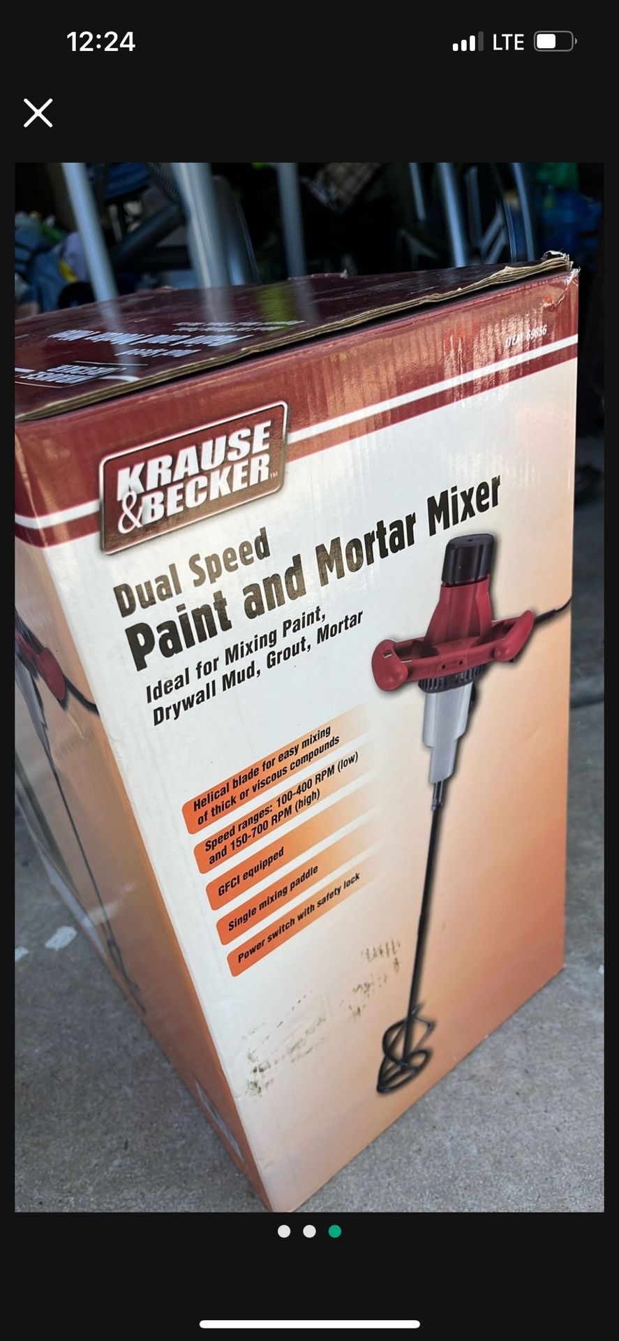 KRAUSE & BECKER Dual Speed Paint and Mortar Mixer