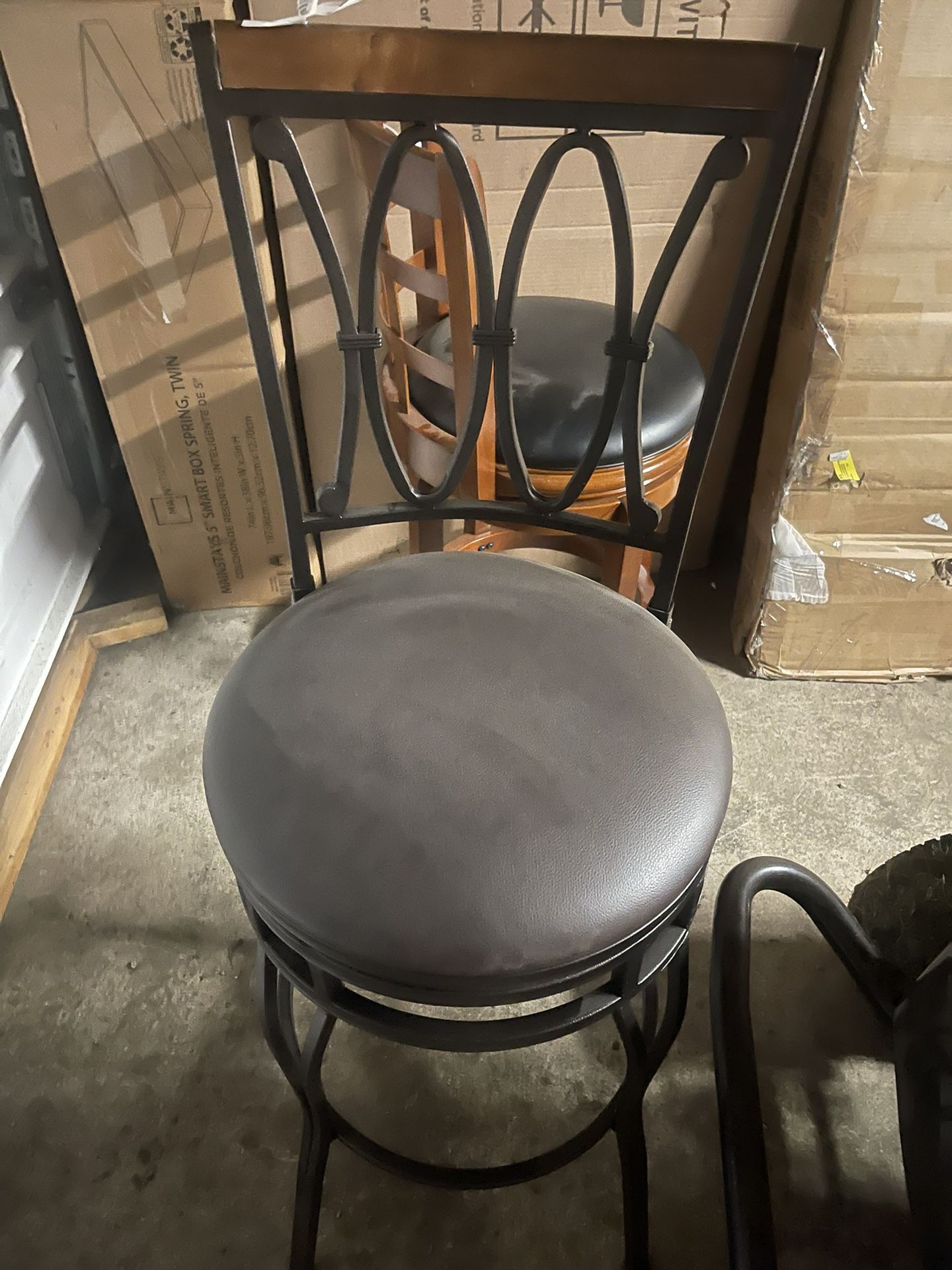 Wrought-Iron Bar Stool