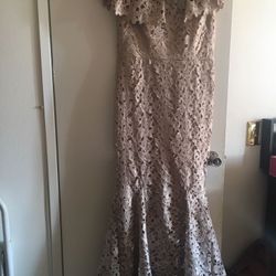 Evening dress gold color