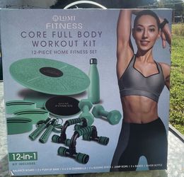 Fitness Core Full Body Workout Kit - 12pc Home Fitness Set