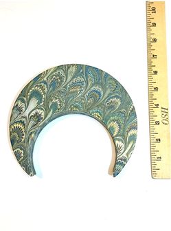 Vintage Italy Florentine Crescent Moon Box, Plus Vintage Florentine Card Free!