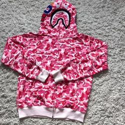 Pink Bape Hoodie / Large 