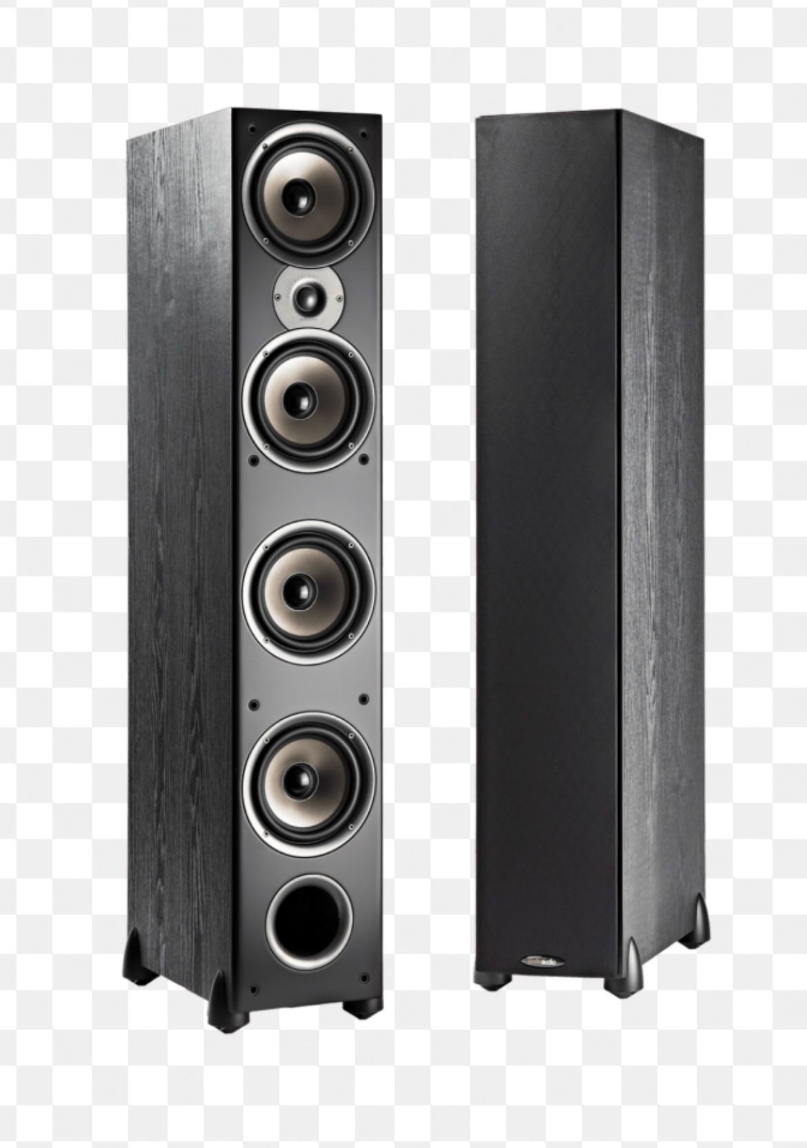 Polk Audio Monitor 70 Series II Floorstanding Speaker (Black, Single) for Multichannel Home Theater | Hi-Res Audio with Deep Bass Response | 1" Tweete