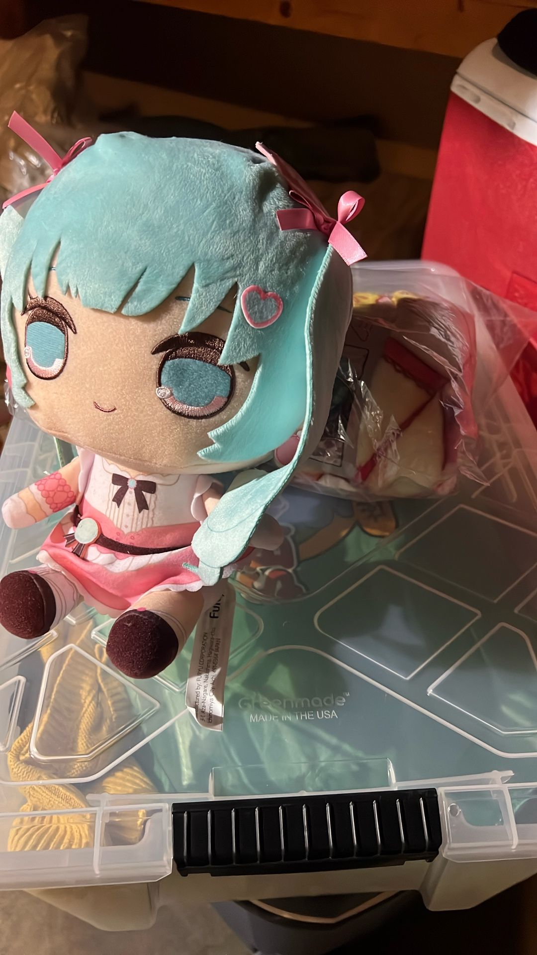 Hatsune Miko Fleece Blanket With Plushie
