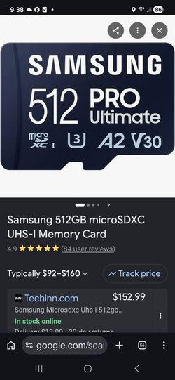 Samsung 512GB microSDXC UHS-I Memory Card