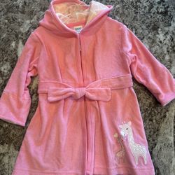 Baby Girl Bath Robe Size 0-9 Months