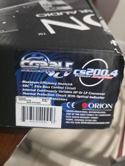 Old school Orion cobalt cs200.4