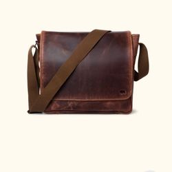 Buffalo Jackson Leather Messenger Satchel