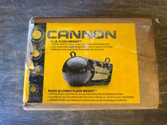 Cannon Downrigger Weight, Fishing Ball for Boat Trolling 16lb Flash Weight