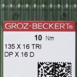 10 Groz-Beckert 135x16 TRI / DPx16 D Triangular Point Sewing Machine Needles