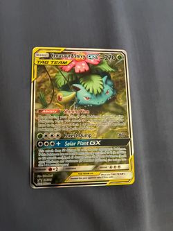 Venusaur and Snivy card