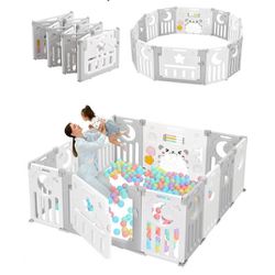 New IN Box DRIPEX Kinder Laufgitter 14 PANEL Large BABY Playpen Foldable Toddle Activity Center Child Play Yard Corralito DE Bebe 