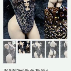 Rhinestone Glitz Bodysuit 