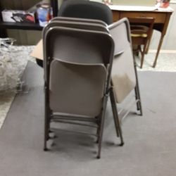 4 Card Table Chairs